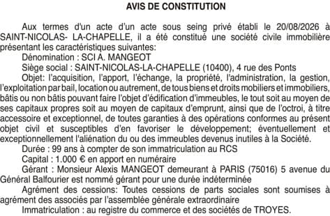 Contenu publication