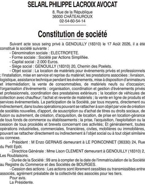 Contenu publication