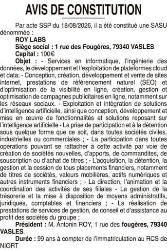 Contenu publication