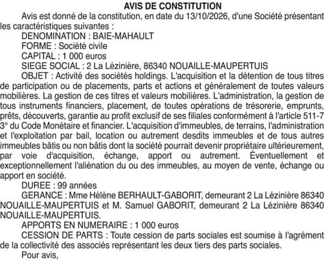 Contenu publication