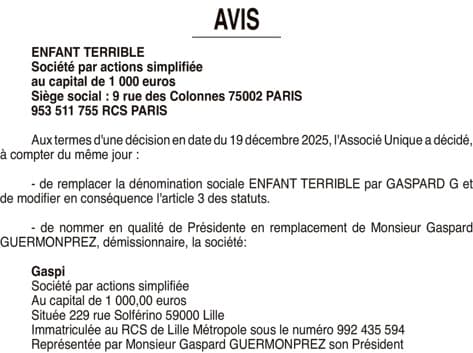 Contenu publication